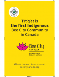 Bee City Poster 24 X 36 Yellow Web