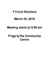 Elections March 25, 2018